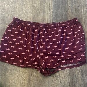 PINK Victoria's Secret Brown and Pink Relaxed Fit Shorts